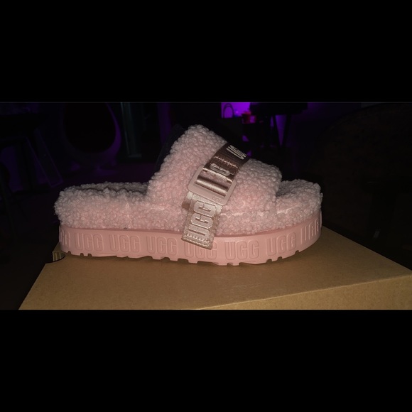 UGG Shoes - New with tags And box Pink fluffia slides in pink